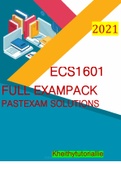 ECS1601-2023FULL EXAMPACK PAST PAPERS SOLUTIONS, NOTES , GUIDE TO ANSWER EXAM QUESTIONS AND FEEDBACK FROM TUTORIAL LETTERS