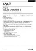 AQA A-level ENGLISH LITERATURE B 7717/1A Paper 1A Literary genres: Aspects of tragedy Questions Paper 2024