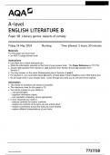 AQA A-level ENGLISH LITERATURE B 7717/1B Paper 1B Literary genres: Aspects of comedy Questions Paper 2024