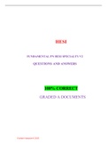  FUNDAMENTAL PN HESI SPECIALTY V2 /  FUNDAMENTAL PN HESI SPECIALTY V2, COMPLETE DOCUMENT FOR HESI EXAM