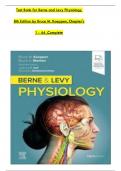 TEST BANK FOR BERNE AND LEVY PHYSIOLOGY 7TH EDITION KOEPPEN ALL CHAPTERS 1-44 COMPLETE