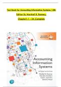 Test Bank for Accounting Information Systems 15th Edition Marshall B. Romney, Paul J. Steinbart.