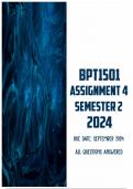 BPT1501 Assignment 4 Semester 2 2024 | Due September 2024