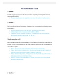 NUR 2868 / NUR2868 Final Exam (Latest 2021 / 2022): Role, Scope, Quality & Leadership in Professional Nursing - Rasmussen College.