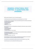 GENERAL STRUCTURAL PEST CONTROL 7A QUESTIONS AND ANSWERS