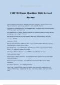 CMP 305 Exam Questions With Revised Answers