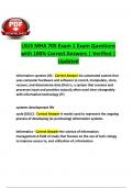 LSUS MHA 705 Exam 1 Exam Questions with 100% Correct Answers | Verified | Updated