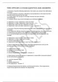 FIRE OFFICER 2-2 EXAM QUESTIOS AND ANSWERS