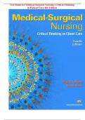 Test Bank for Medical-Surgical Nursing: Critical Thinking in Patient Care 4th Edition by LeMone and Burke Full PDF