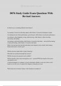 D076 Study Guide Exam Questions With Revised Answers