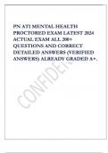 Exam (elaborations) PN ATI Mental Health