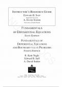 Instructor Manual for Fundamentals of Differential Equations Sixth Edition, All Chapters  |Complete Guide A+