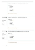 MED 101 MEDTERM Exam 2 Straighterline (answered) 100% points