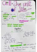 Detailed notes of cell the unit of life