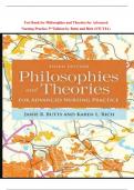 Test Bank for Philosophies and Theories for Advanced Nursing Practice 3rd Edition by Butts and Rich (STUVIA)