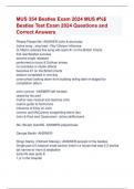 MUS 354 Beatles Exam 2024 MUS 354 Beatles Test Exam 2024 Questions and  Correct Answers 