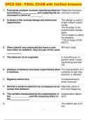  SPCE 609 - FINAL EXAM with Verified Answers