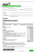 AQA A-level COMPUTER SCIENCE Paper 2 QP June 2024