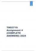 MS3719 Assessment 4 Full Solutions 2024 ;100 % TRUSTED workings, Expert Solved, Explanations and Solutions.