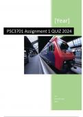 PSC3701 Assignment 1 (COMPLETE ANSWERS QUIZ) 2024 ;100 % TRUSTED workings, Expert Solved, Explanations and Solutions. 