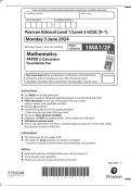 GCSE EDEXCEL June 2024 Foundation Mathematics Paper 2 Calculator