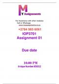 IOP3701 assignment 1 semester 2 year 2024