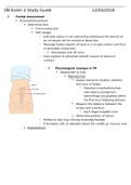 NURSING 306 -OB Exam 2 Study Guide.