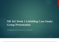 NR-341 Week 1 Unfolding Case Study: Group Presentation | Already Graded A