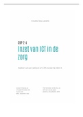 CBP 2.4 - Inzetten van ICT in de zorg. (PLP opdracht)