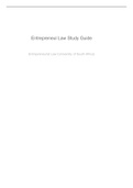 Summary MRL2601 - Entrepreneur law studyguide  NOTES FINAL 2020/2021