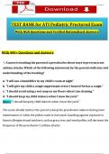 2024 Pediatric ATI Proctored Exam TEST BANK (400+ Ques & Ans) with NGN Questions and Verified Rationalized Answers, 100% Guarantee Pass