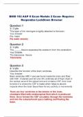 BIOD 152 A&P II Exam Module 2 Exam- Requires  Respondus LockDown Browser