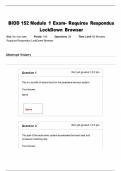 BIOD 152 Module 1 Exam- Requires Respondus  LockDown Browser 