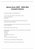 Bonent Exam (2023 – 2024) With  Complete Solution  In center hemo must be done - 3x a week for about 4 hours  Cons of in center HD - Most limitation on Diet, fluid than other modalities   Requires the most medication   Most symptoms  Patients who run 4 ho