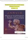 TEST BANK For Physical Examination and Health Assessment 8th Edition, by Carolyn Jarvis, Verified Chapters 1 - 32, Complete