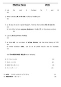 Test (elaborations) Mathematics 