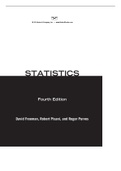 Statistics, 4th edition By David Freedman, Robert Pisani complete case study try it.