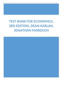 Test Bank for Economics, 3rd Edition, Dean Karlan, Jonathan Morduch