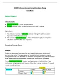 ECO2007 (Game Theory) Test 1 Notes