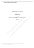 NR 602 Week 5 Evaluation of Marginalized Women Paper: Domestic Violence A Survivor s Story (answered) Spring 2020