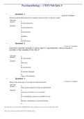 Psychopathology – CEFS 546 Quiz 3 questions and answers 2021