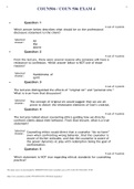 COUN506 / COUN 506 EXAM 4 (2) Attempt Score 100 out of 100 points