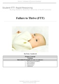 Student-FTT- Rapid Reasoning Nursing Pediatrics (Roseman University of Health Sciences) Failure to Thrive (FTT)