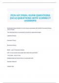 PCN-107 FINAL EXAM QUESTIONS (GCU) QUESTIONS WITH CORRECT ANSWERS