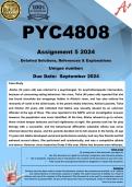 PYC4808 Assignment 5 (COMPLETE ANSWERS) 2024