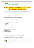 MARK 3000 Exam 3 McManus Questions and Answers Graded 2024