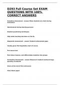 D293 Full Course Set EXAM QUESTIONS WITH 100% CORRECT ANSWERS