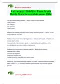 Astronomy 1020-Final Exam Study Guide Questions and Answers 2024