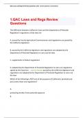 QAC Laws and Regs & Review Questions with  correct answer s (3 versions)