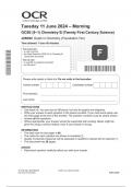 ocr gcse 9 1 chemistry b twenty first century science j258 02 depth in chemistry foundation tier june 2024